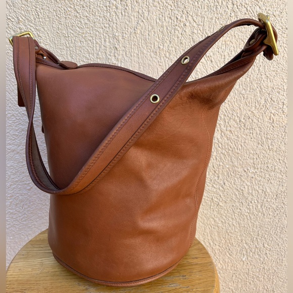 Coach Vintage 9085 Feed Duffle Sac British Tan 1990’s - Picture 1 of 7